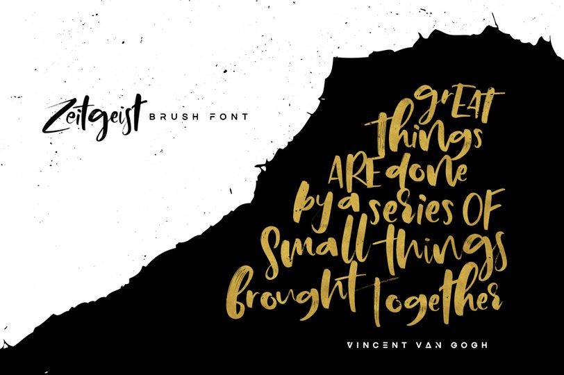 Zeitgeist Font sample