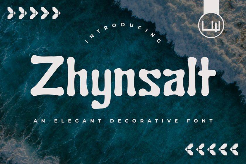 Zhynsalt Font sample