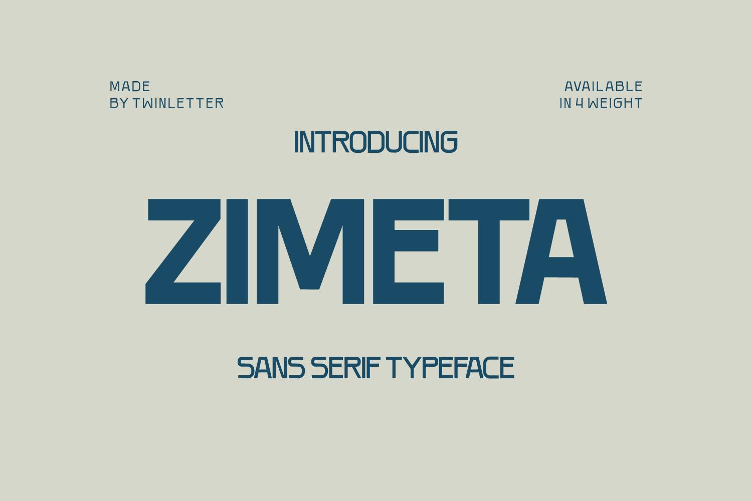 Zimeta Font sample