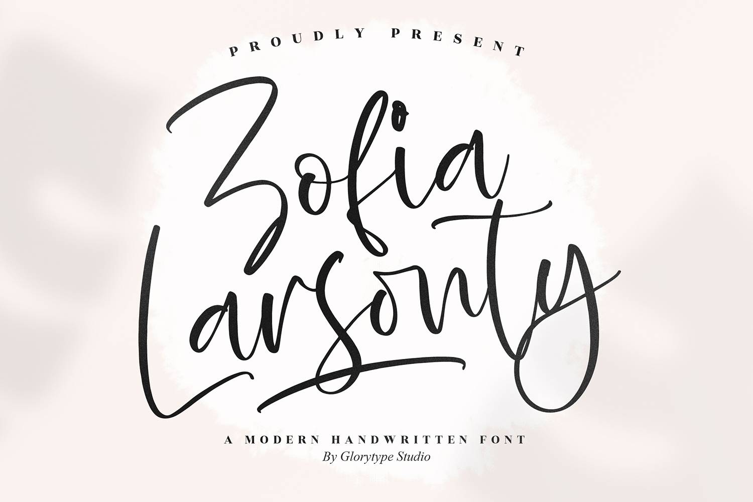 Zofia Larsonty Font sample