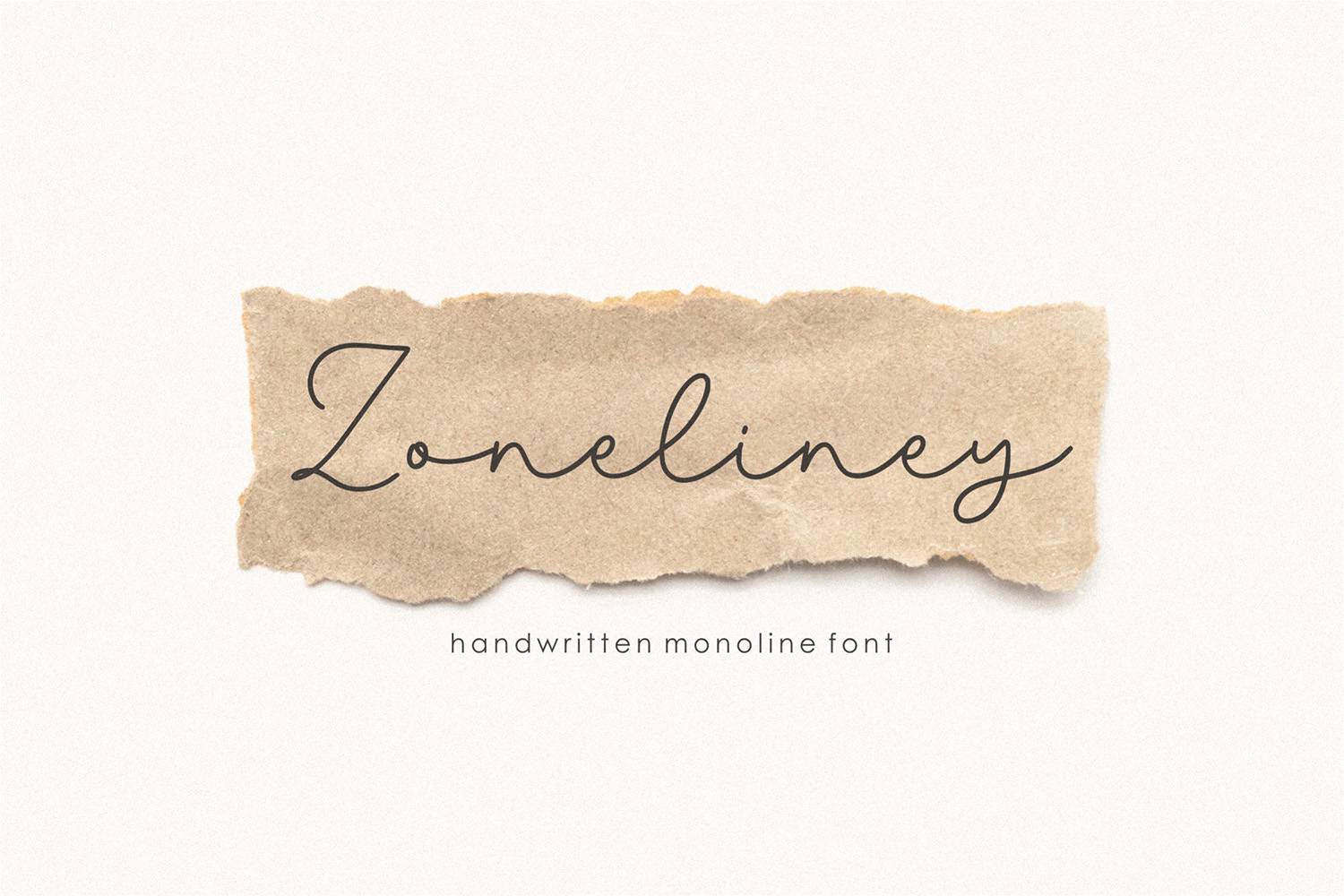 Zoneliney Font sample