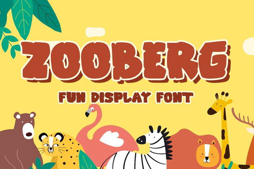 Zooberg Font sample
