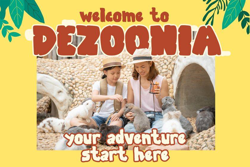 Zooberg Font sample