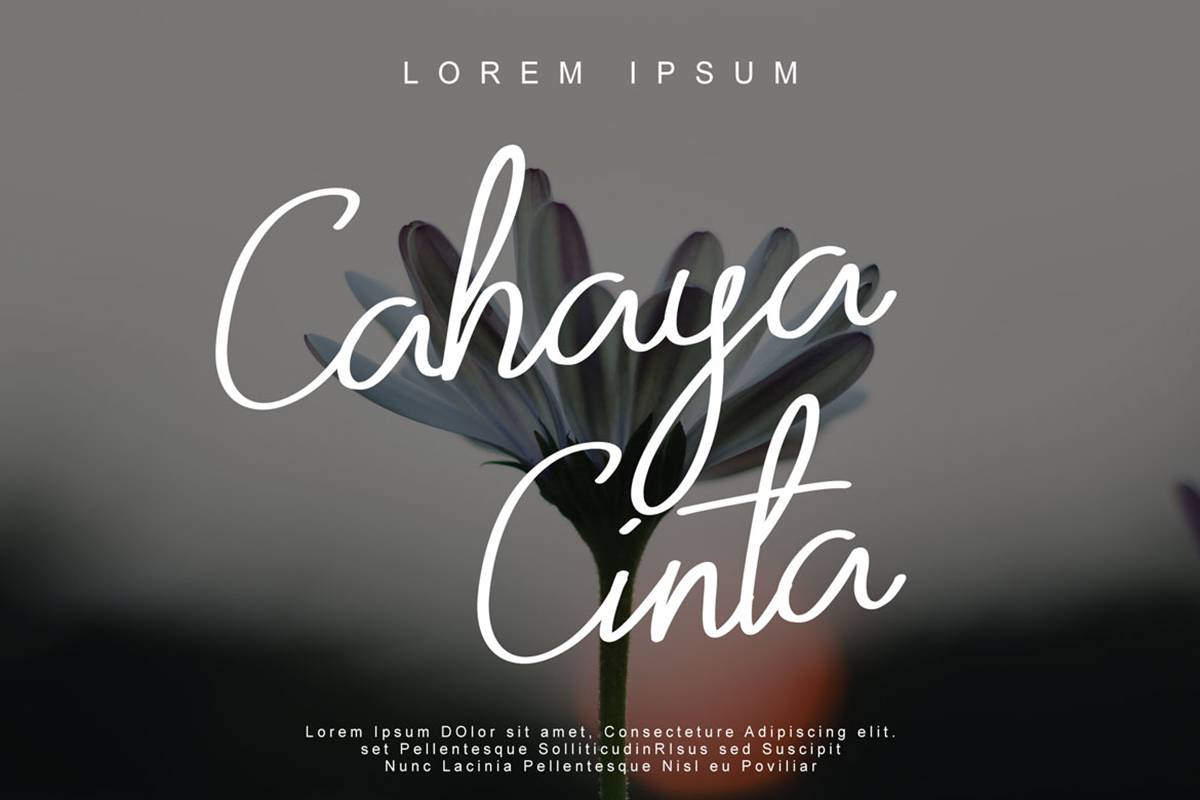 Zumattan Font sample