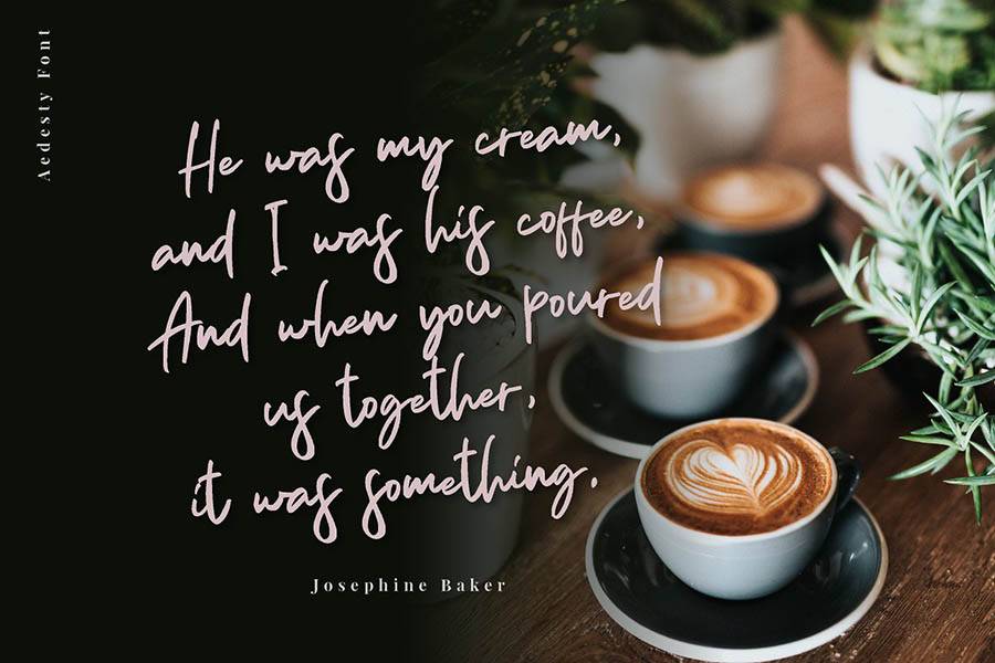 Aedesty Script Demo Font sample