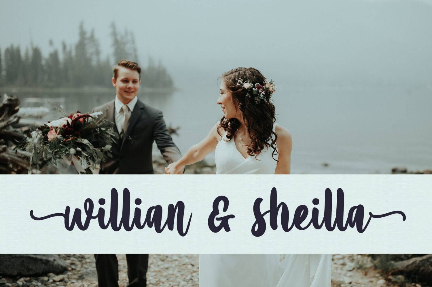 Amanise Script Font Demo sample