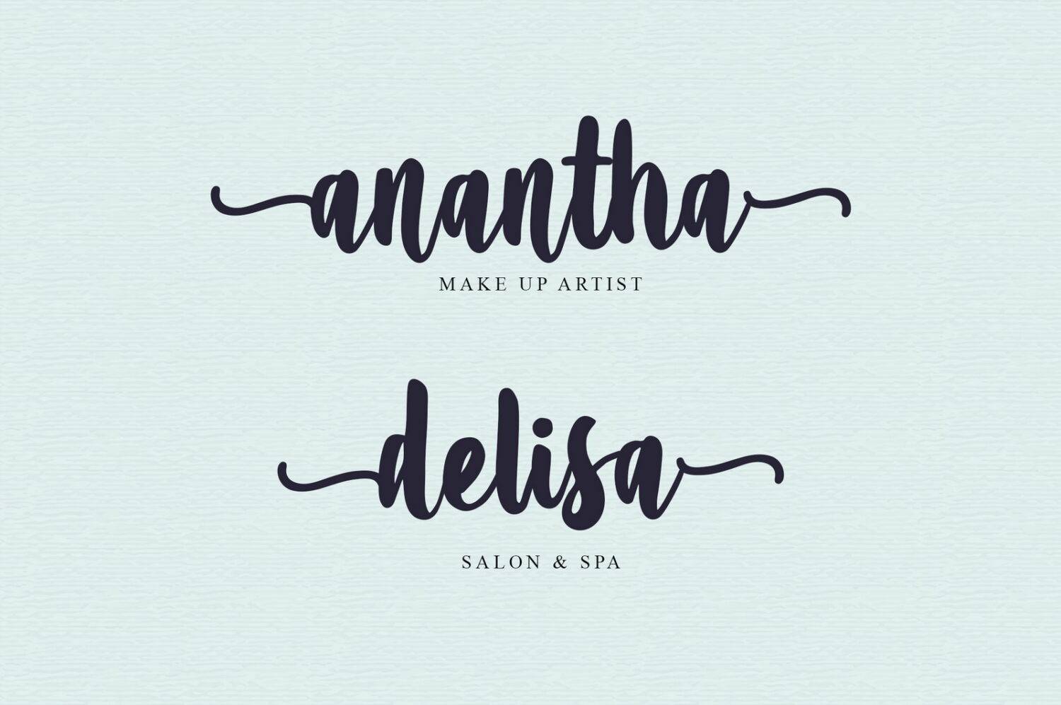 Amanise Script Font Demo sample
