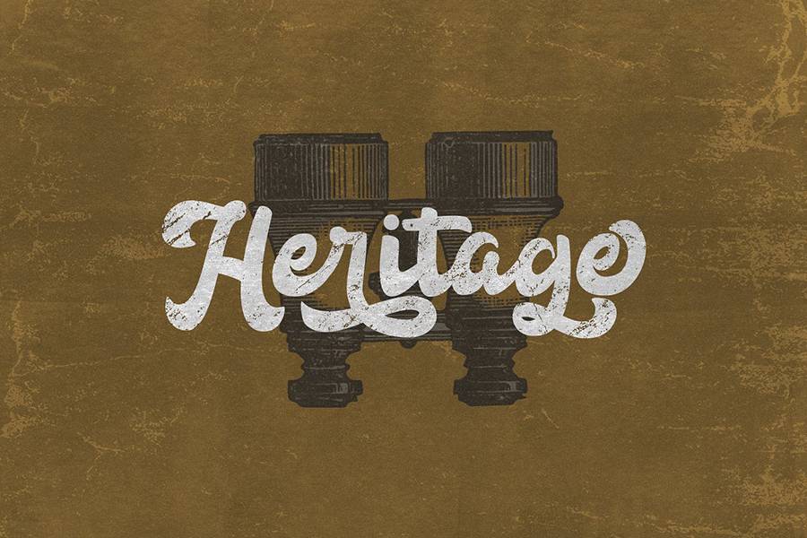 Anggada Vintage Script Demo Font sample