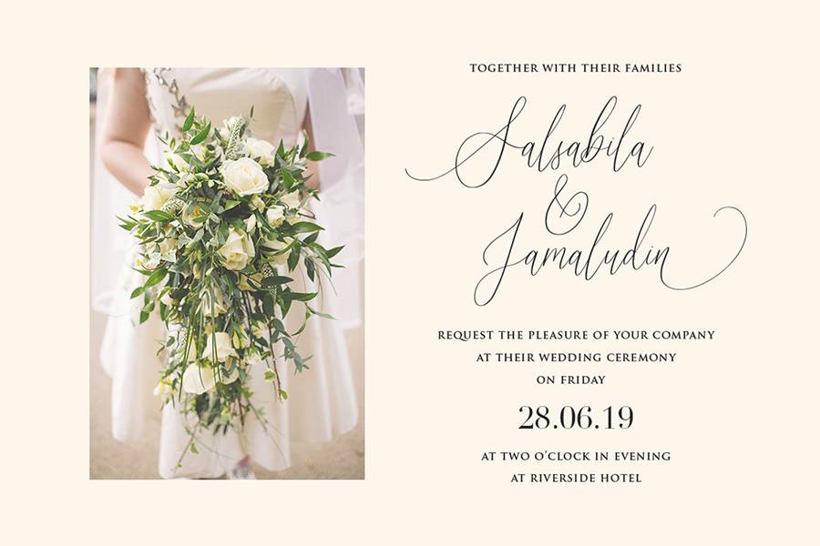 Audrey & Reynold Luxury Script Font sample