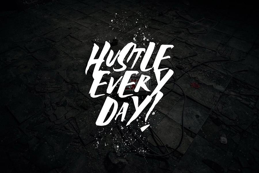 Availabrush Display Brush Font sample