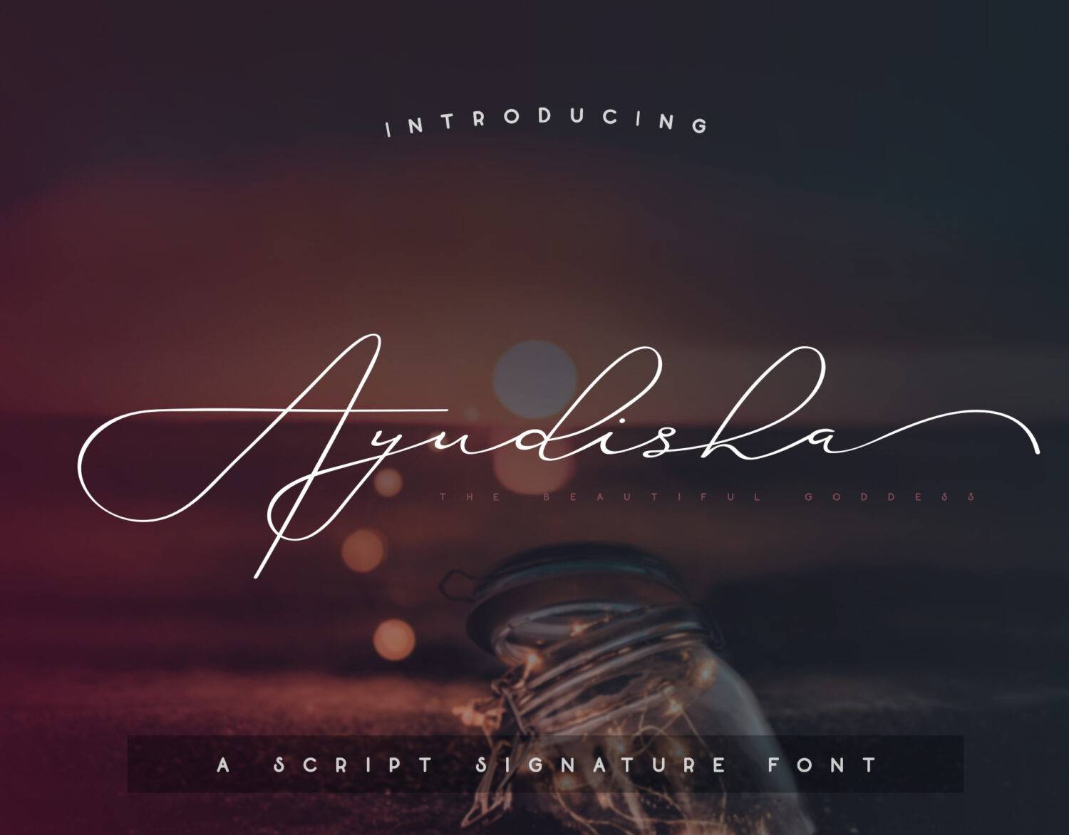 Ayudisha Script Demo Font sample