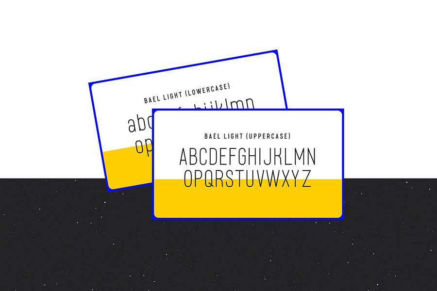 Bael Light Sans-Serif Font sample