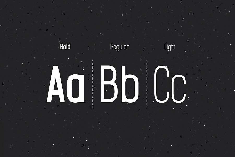 Bael Light Sans-Serif Font sample
