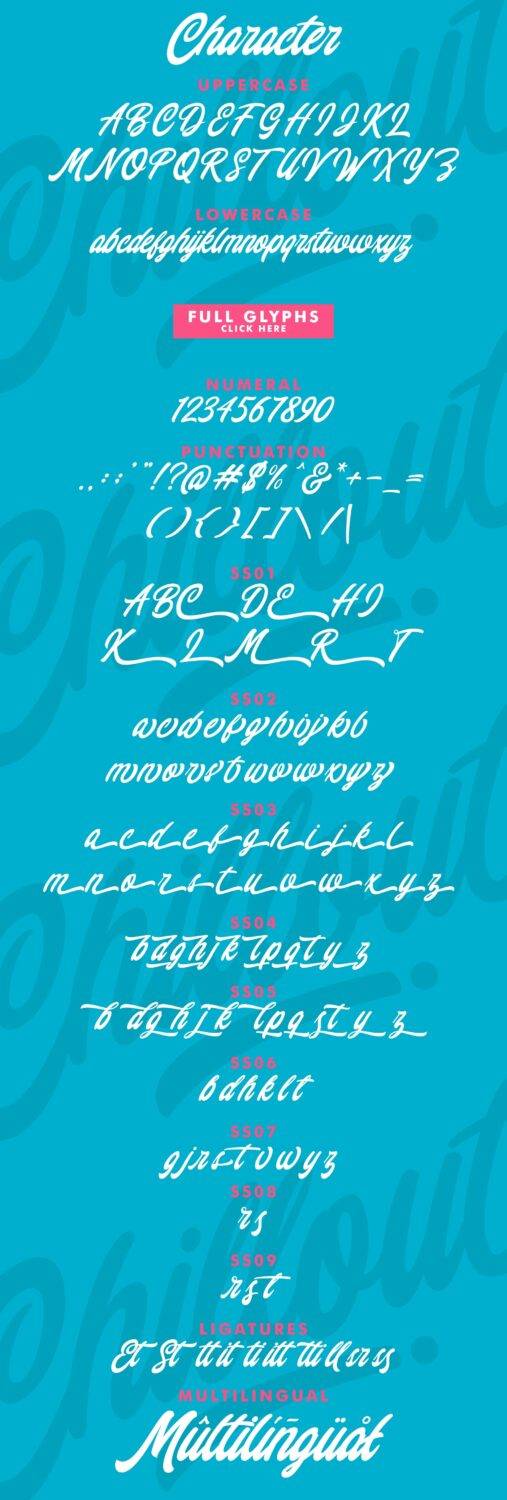 Chillout Handlettering Script sample