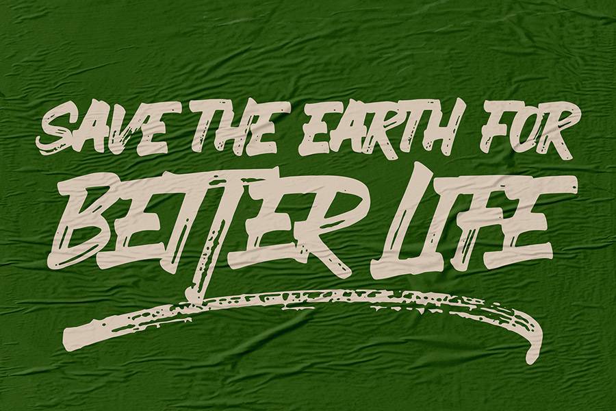 Ever Looser Wild Brush Font sample