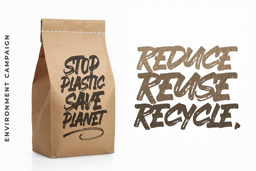 Ever Looser Wild Brush Font sample
