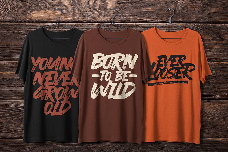 Ever Looser Wild Brush Font sample