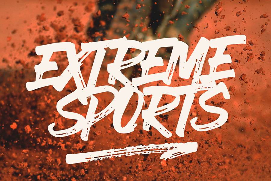 Ever Looser Wild Brush Font sample