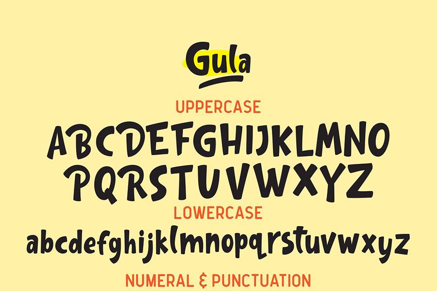 Gula Playful Font Demo sample