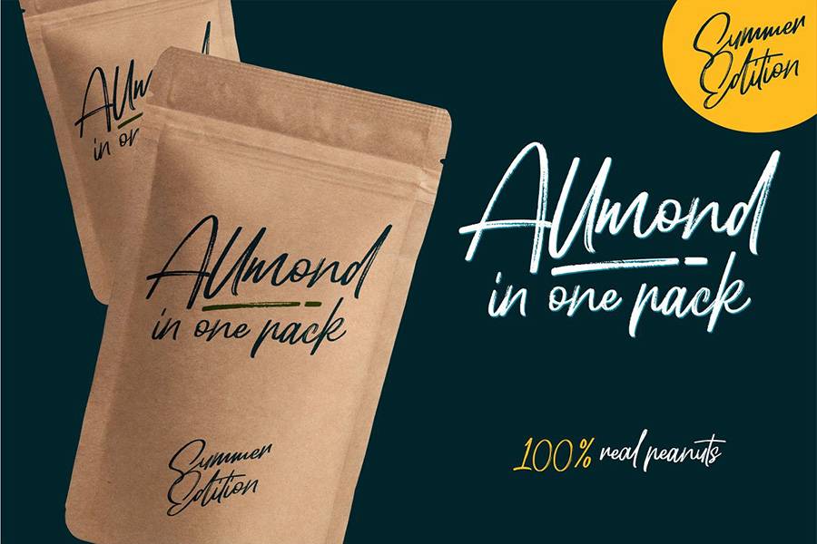 Hellotropica Handbrush Font sample
