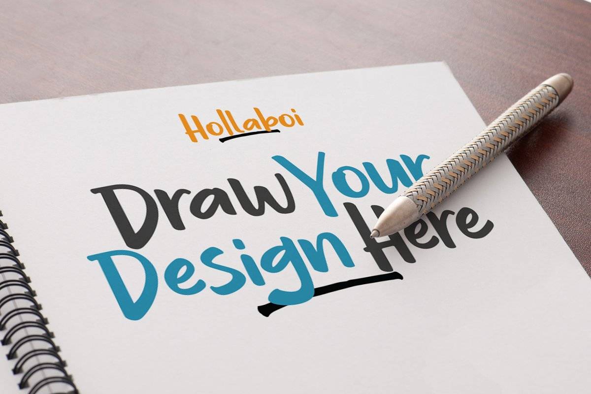 Hollaboy Display Font Demo sample