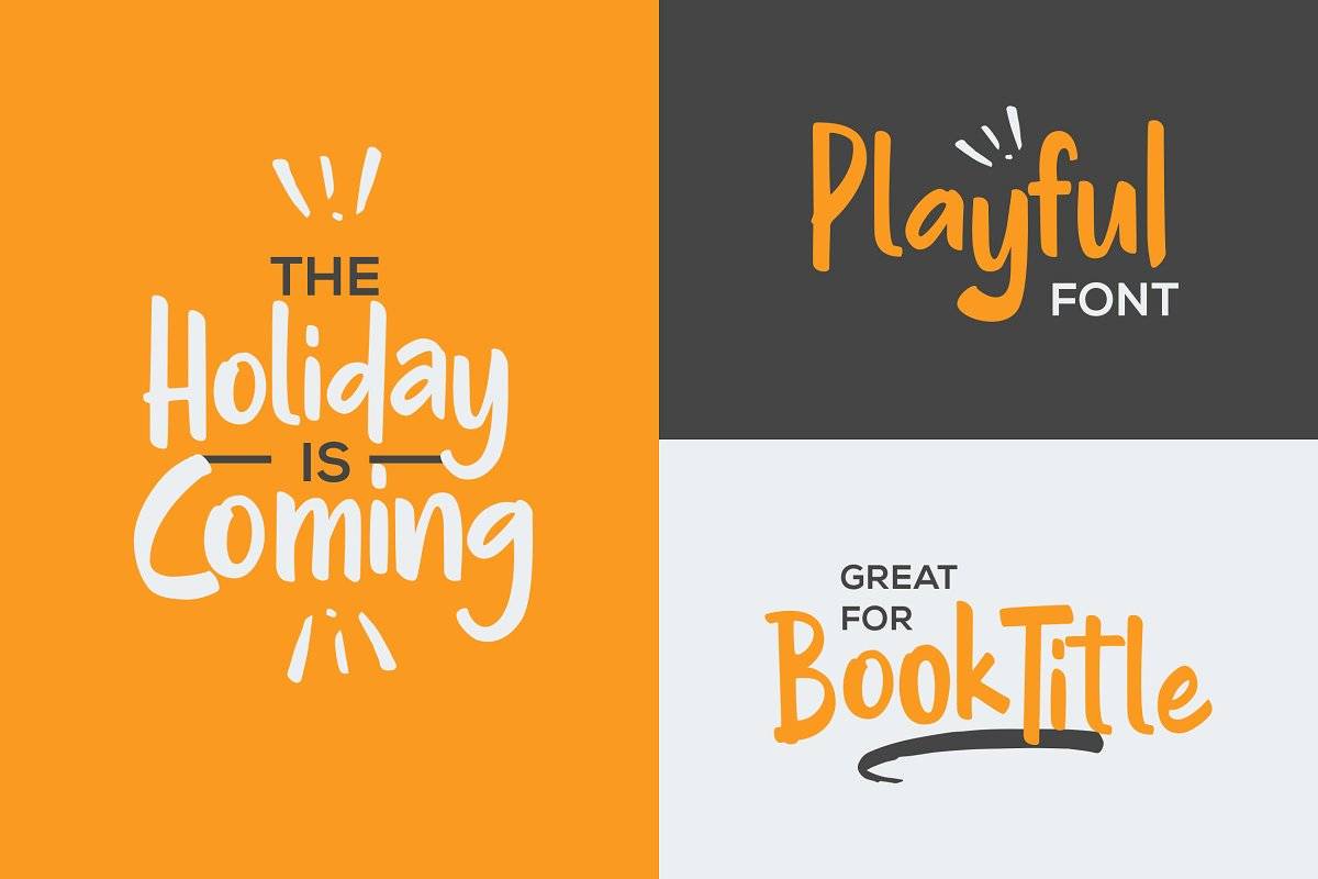 Hollaboy Display Font Demo sample