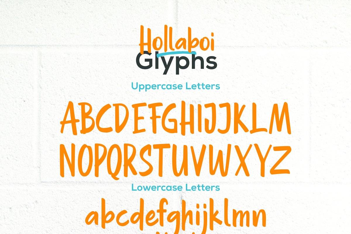 Hollaboy Display Font Demo sample