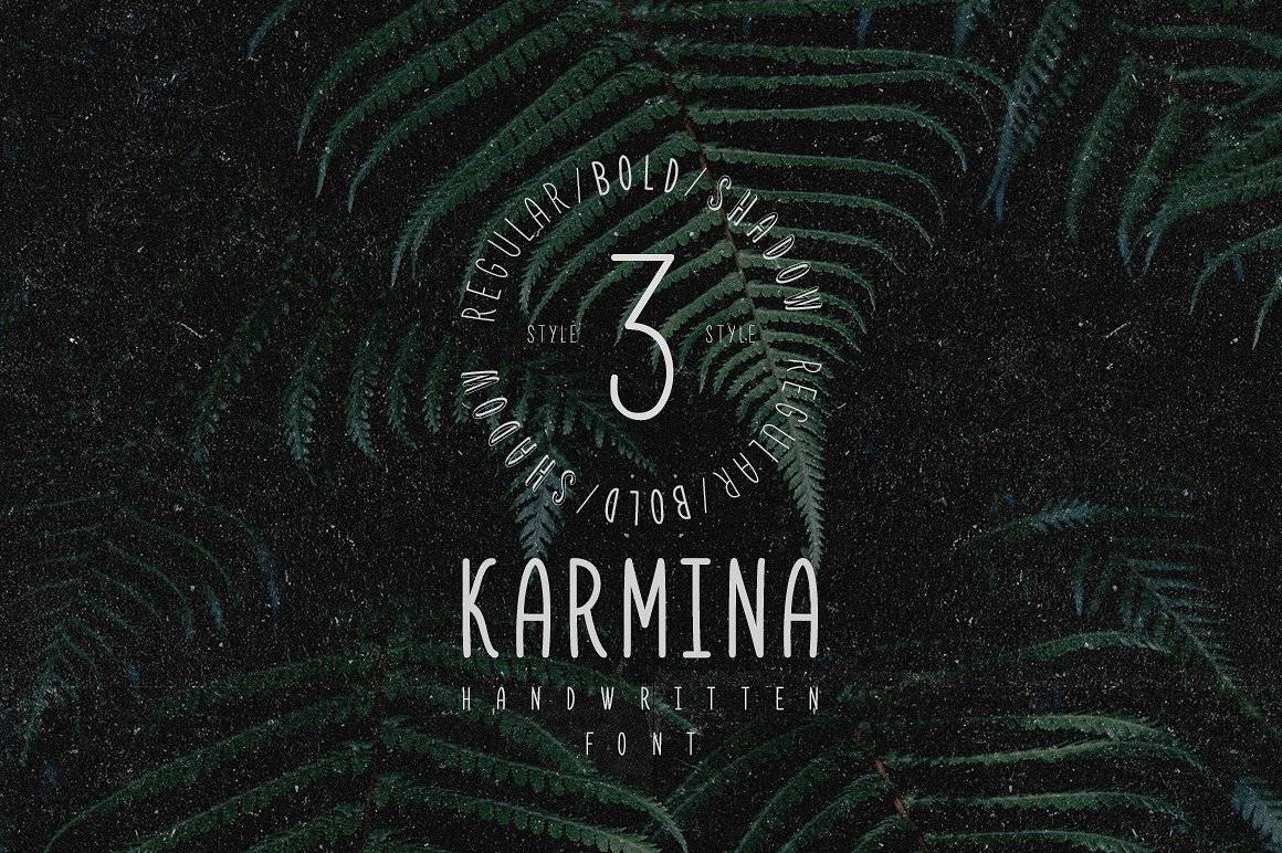 Karmina – Handwritten Font sample