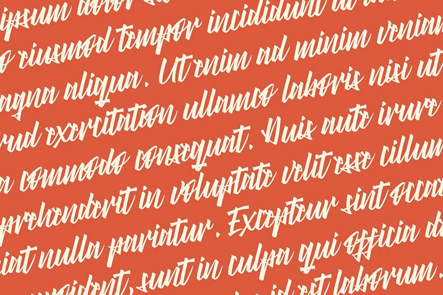 Right Times Brush Script sample