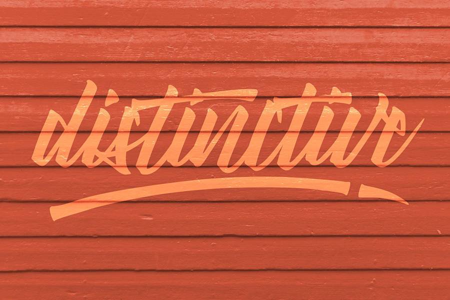 Right Times Brush Script sample