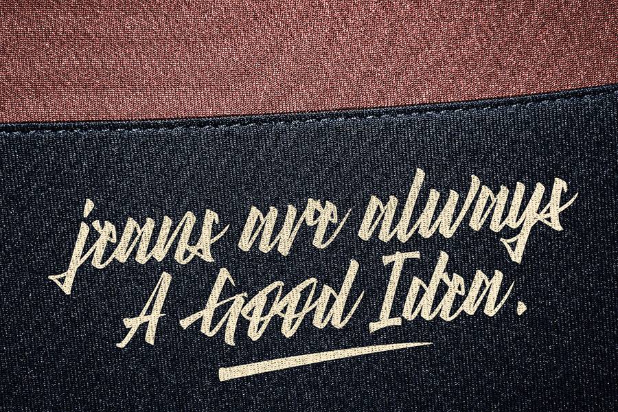 Right Times Brush Script sample