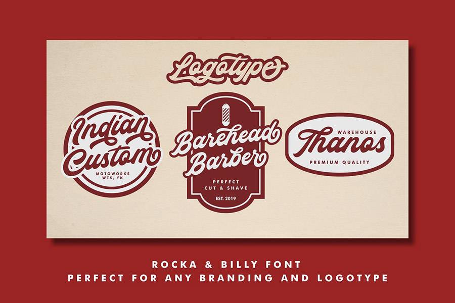 Rocka and Billy Font Demo sample