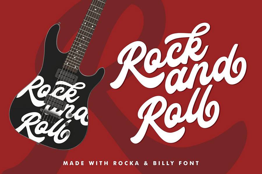 Rocka and Billy Font Demo sample
