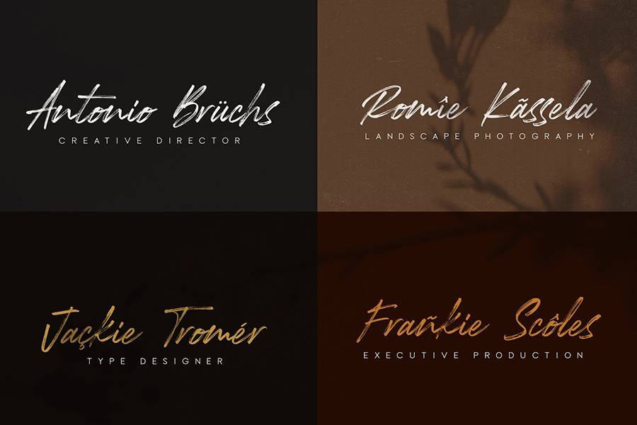 Rockness Handbrush Font sample