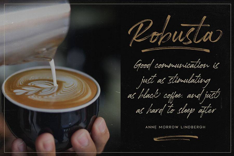 Rockness Handbrush Font sample