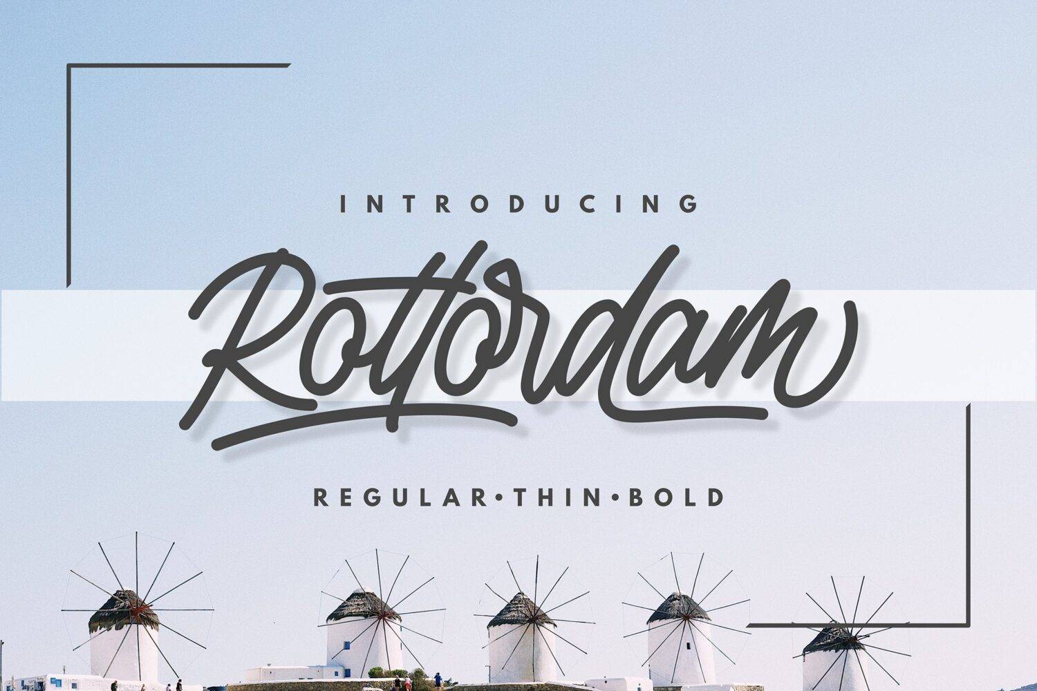 Rottordam Handlettering Font sample