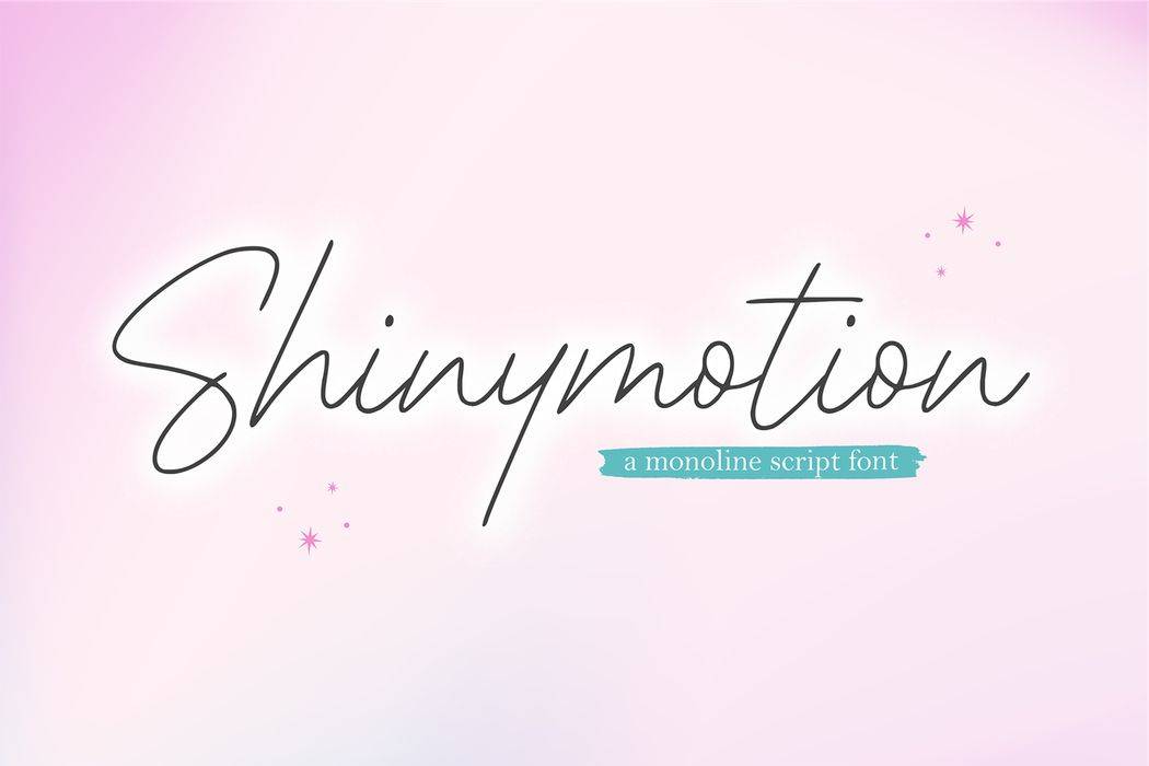 Shinymotion Font sample