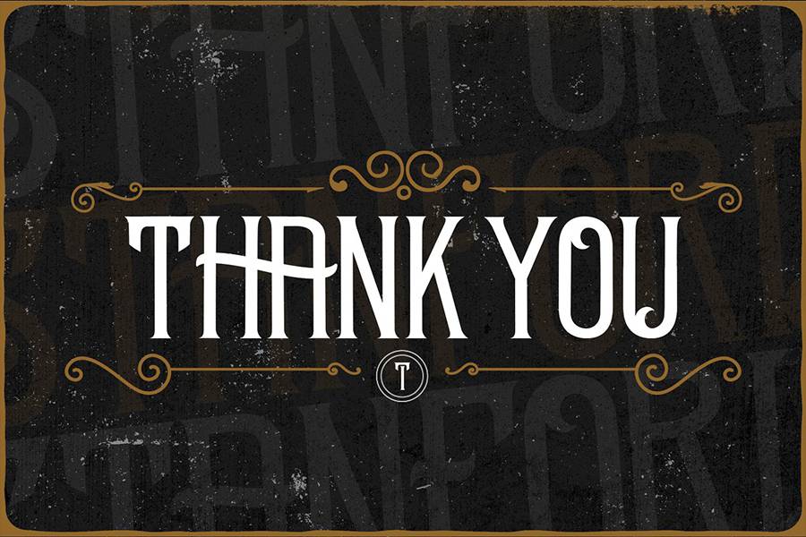 Standford Vintage Font Demo sample