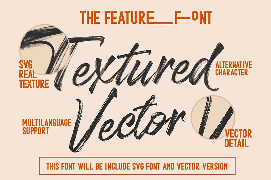 Stereohead Brush Lettering Font sample