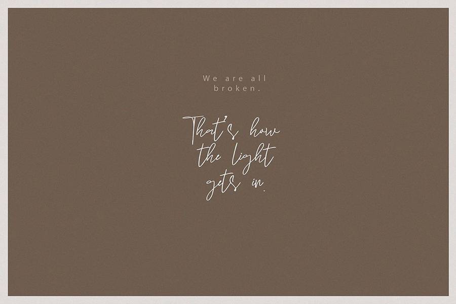 Sun Catcher Handwritten Script sample