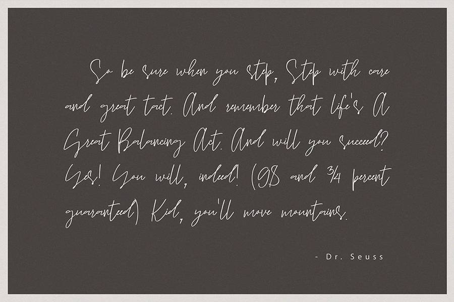 Sun Catcher Handwritten Script sample