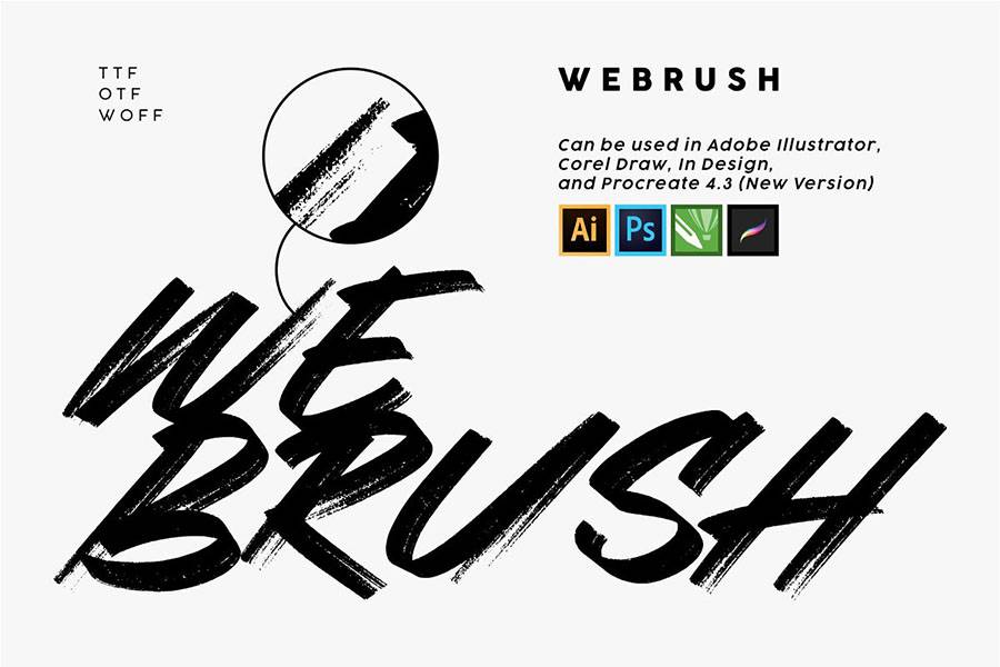 Webrush Urban Style Font sample