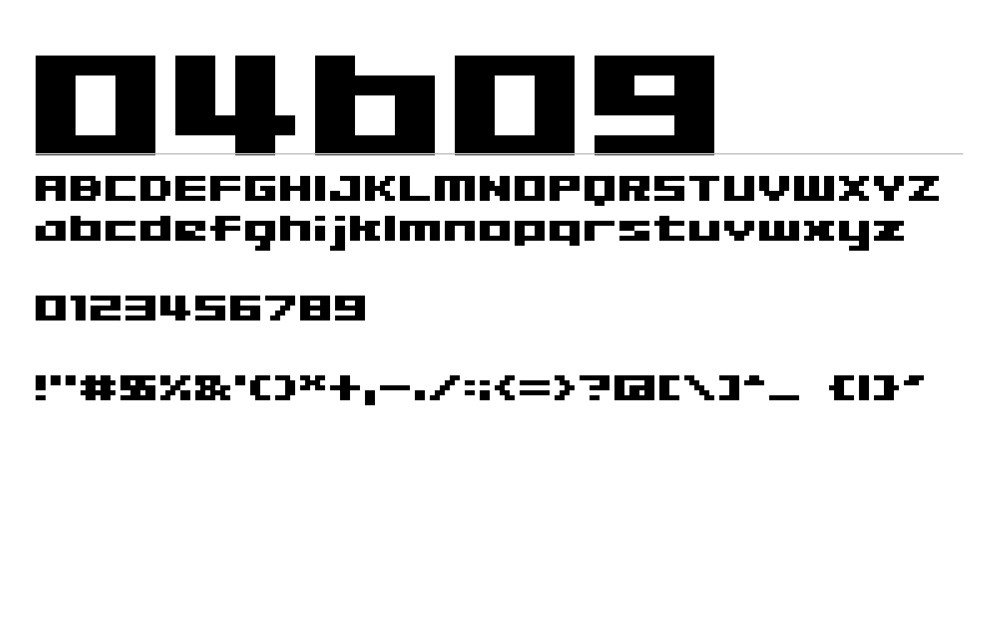 04b09 Font preview