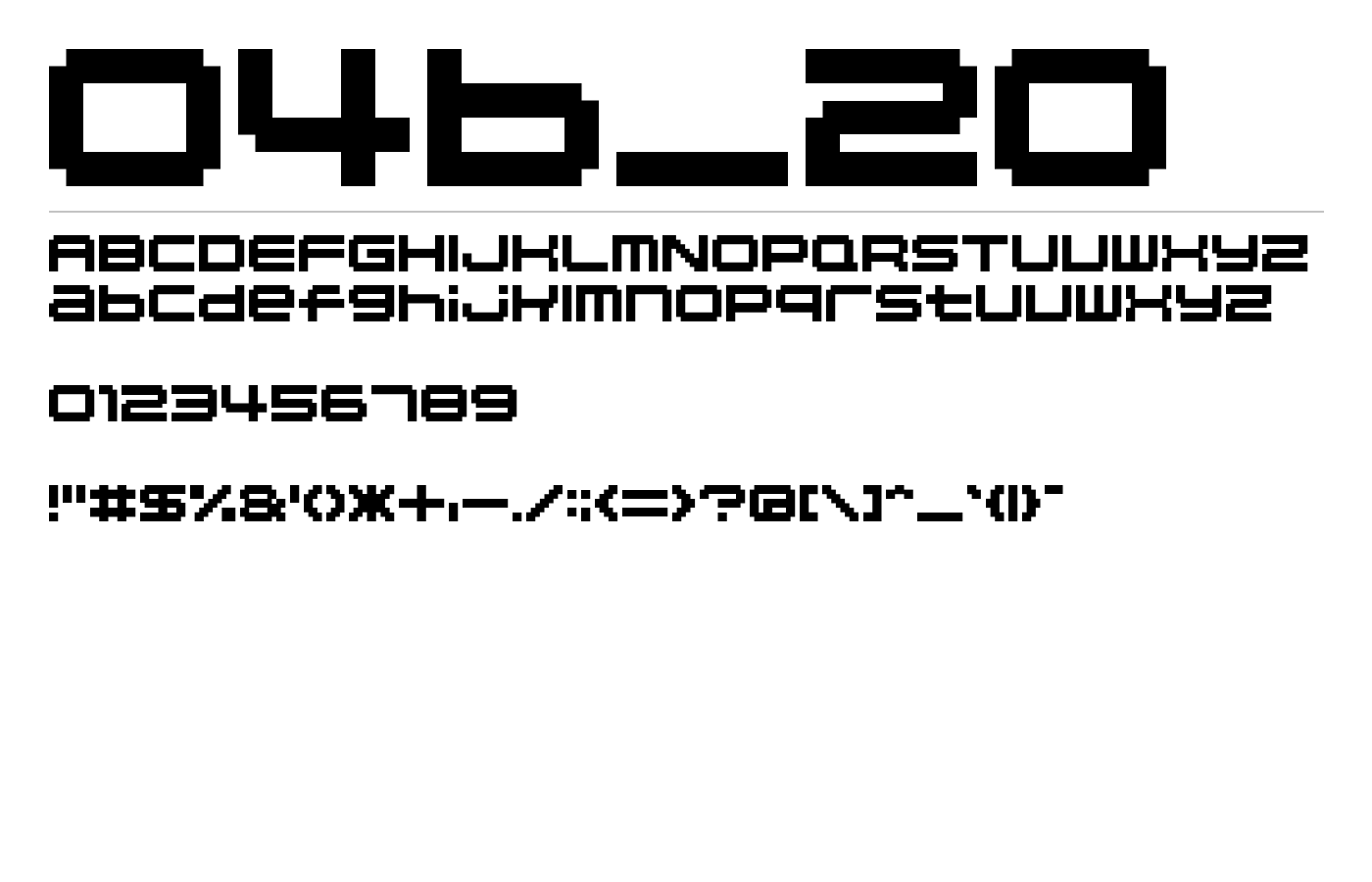 04b_20 Font preview