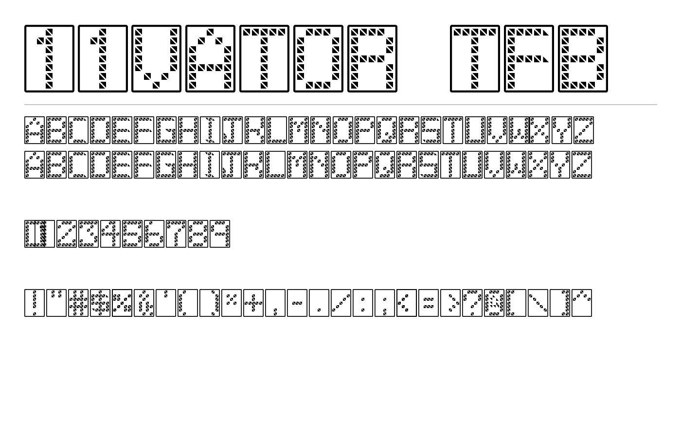 11vator tfb Font preview