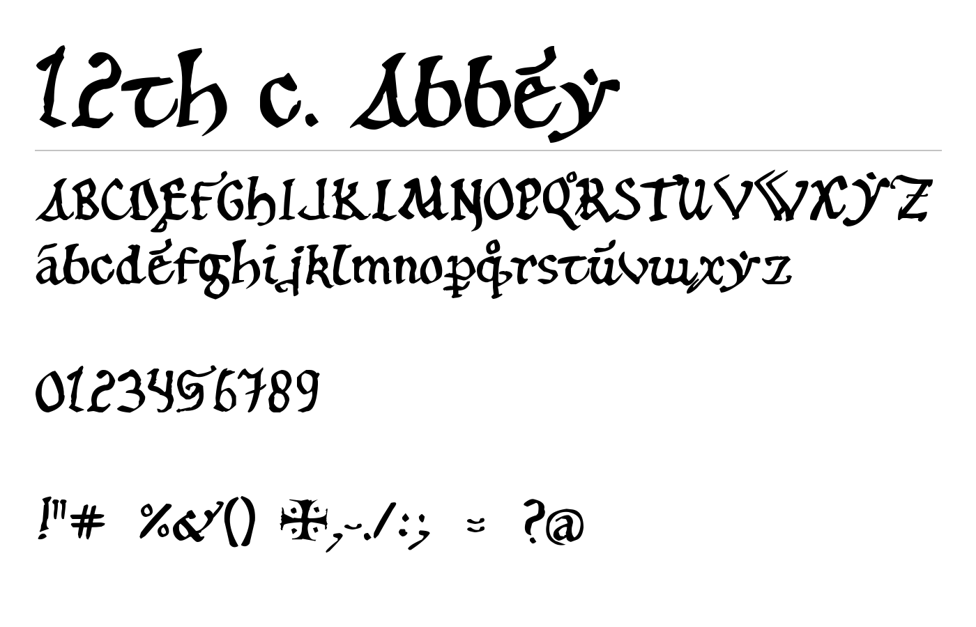 12th c. Abbey Font preview