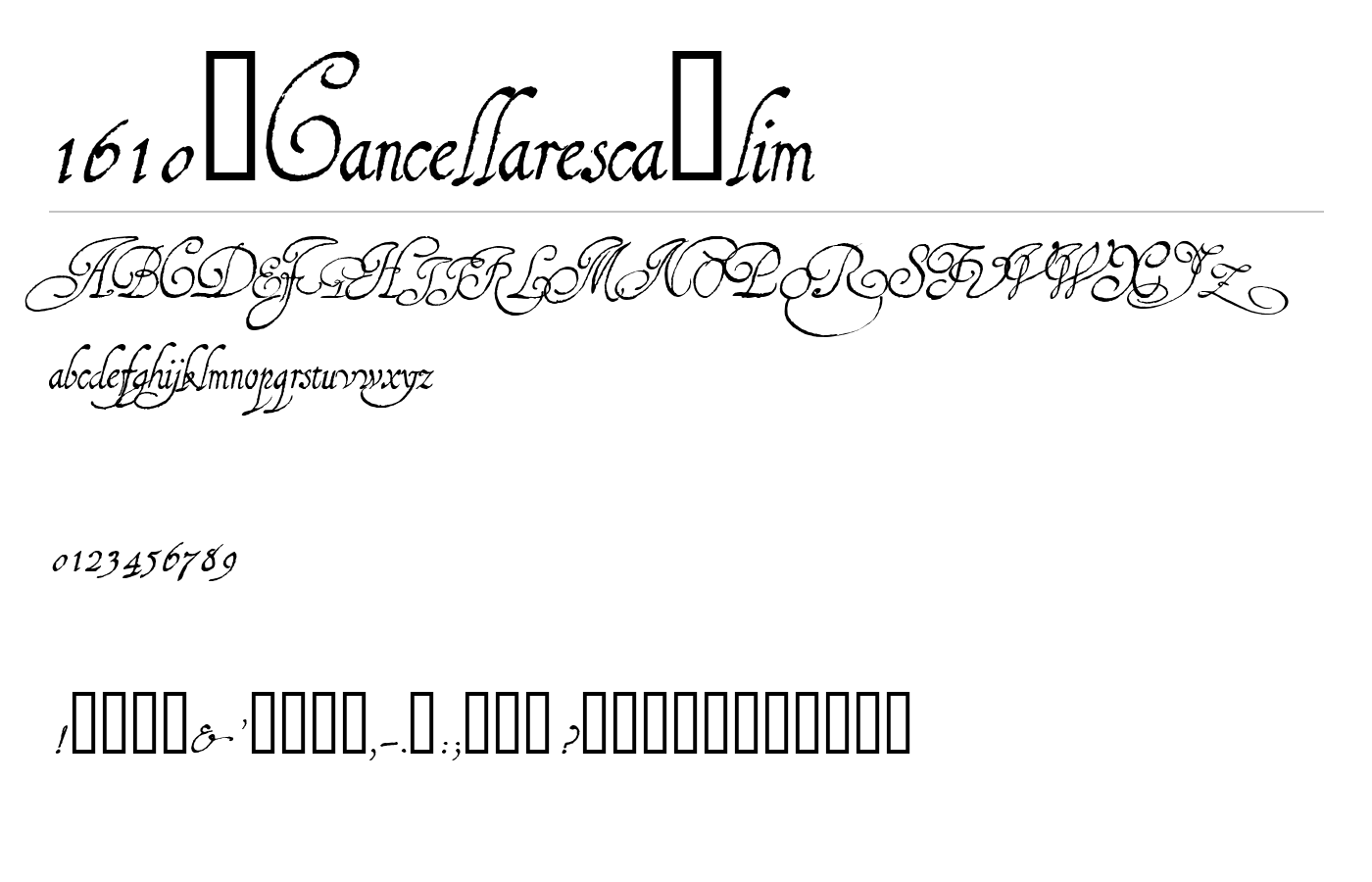 scripts Font preview