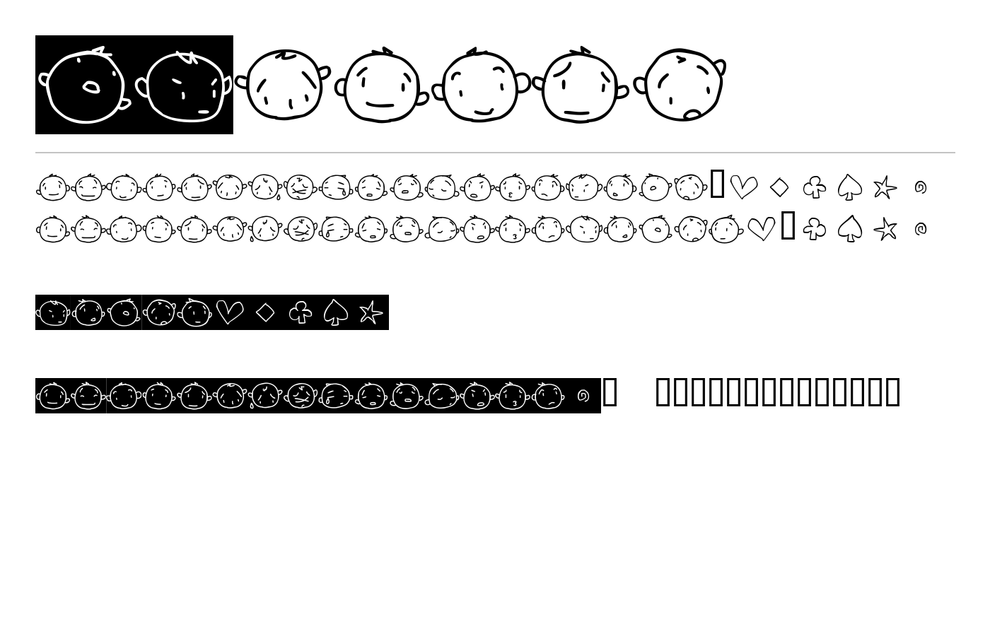 20faces Font preview