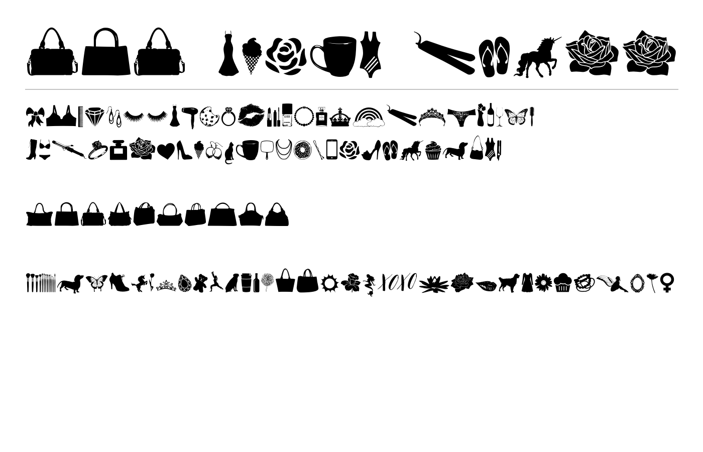 212 Girly Stuff Font preview
