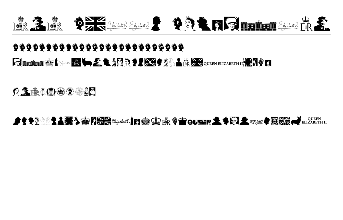 212 Queen Elizabeth Font preview
